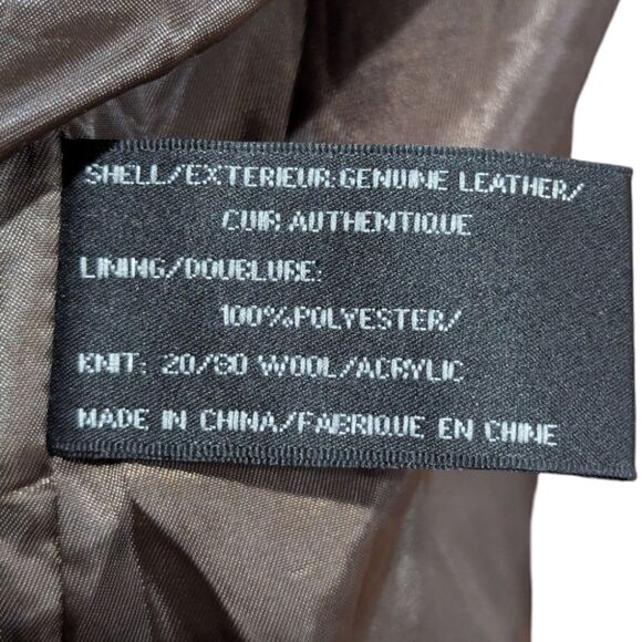 Via Spiga Womens 100% Leather Asymmetrical Moto Jacket Zip Up Dark Brown Size XL - Picture 12 of 13